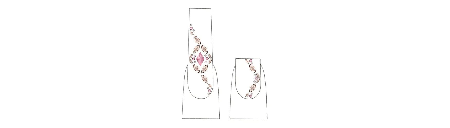 I Do... Crystals! Bridal Nail Art Design With Serinity Crystals