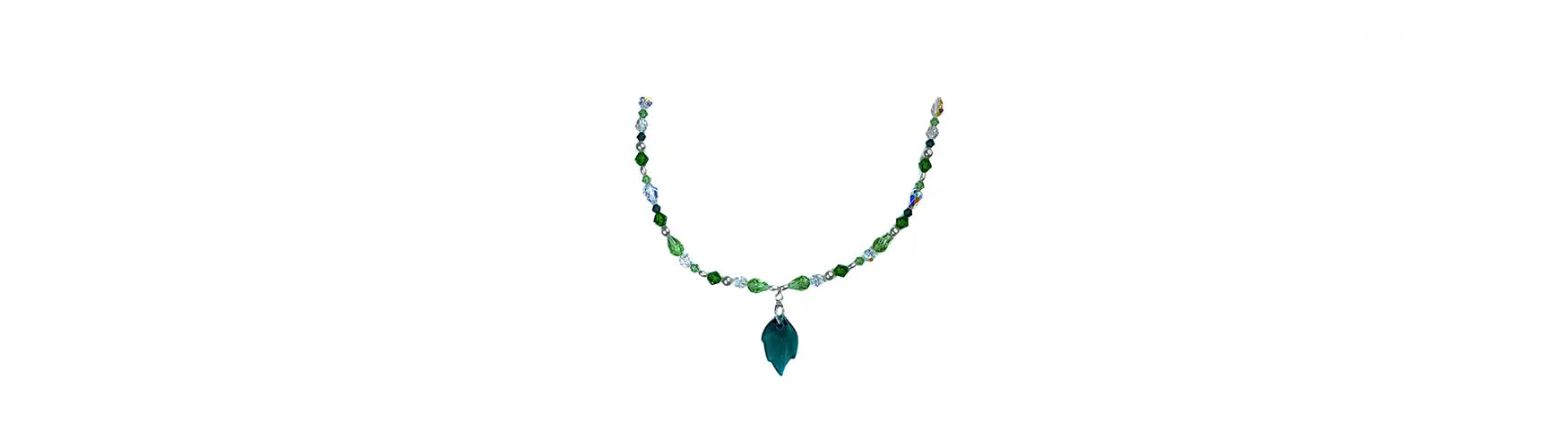Serinity Crystals Beaded Spring Leaf Necklace Project