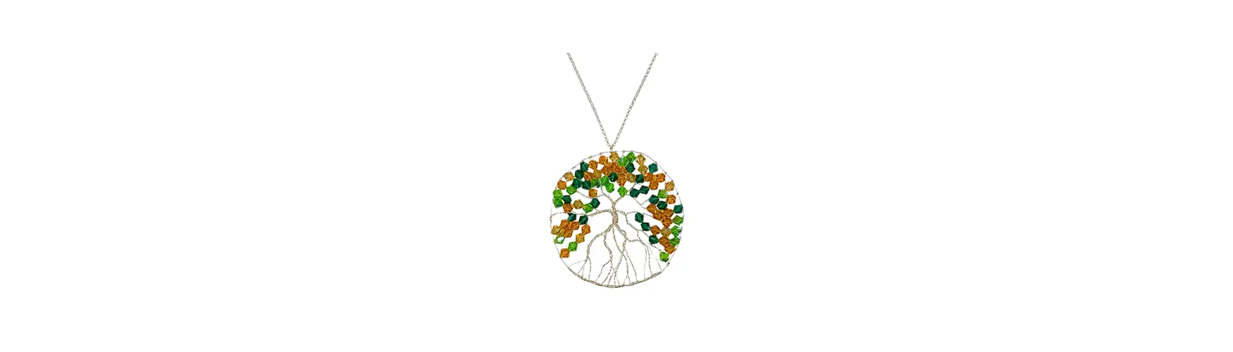 Preciosa Autumn Tree Wire Pendant