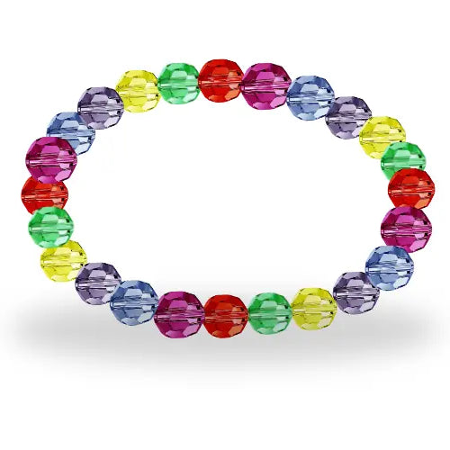 Rainbow Bracelet Project Made With Preciosa Crystal Beads