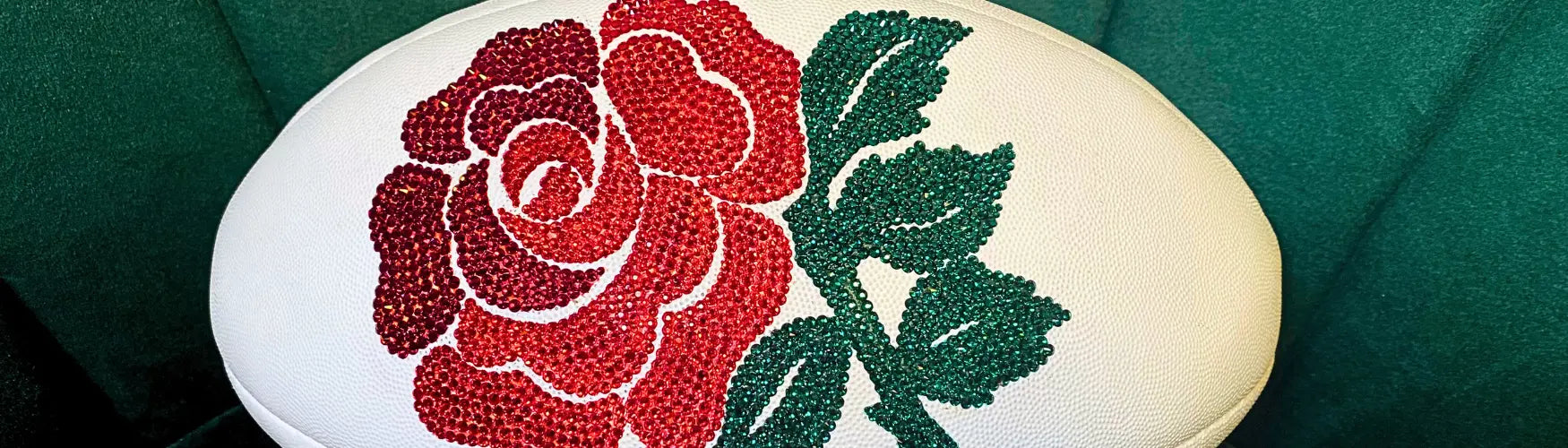 Preciosa Flat Back Crystals - Rugby Ball Embellishment