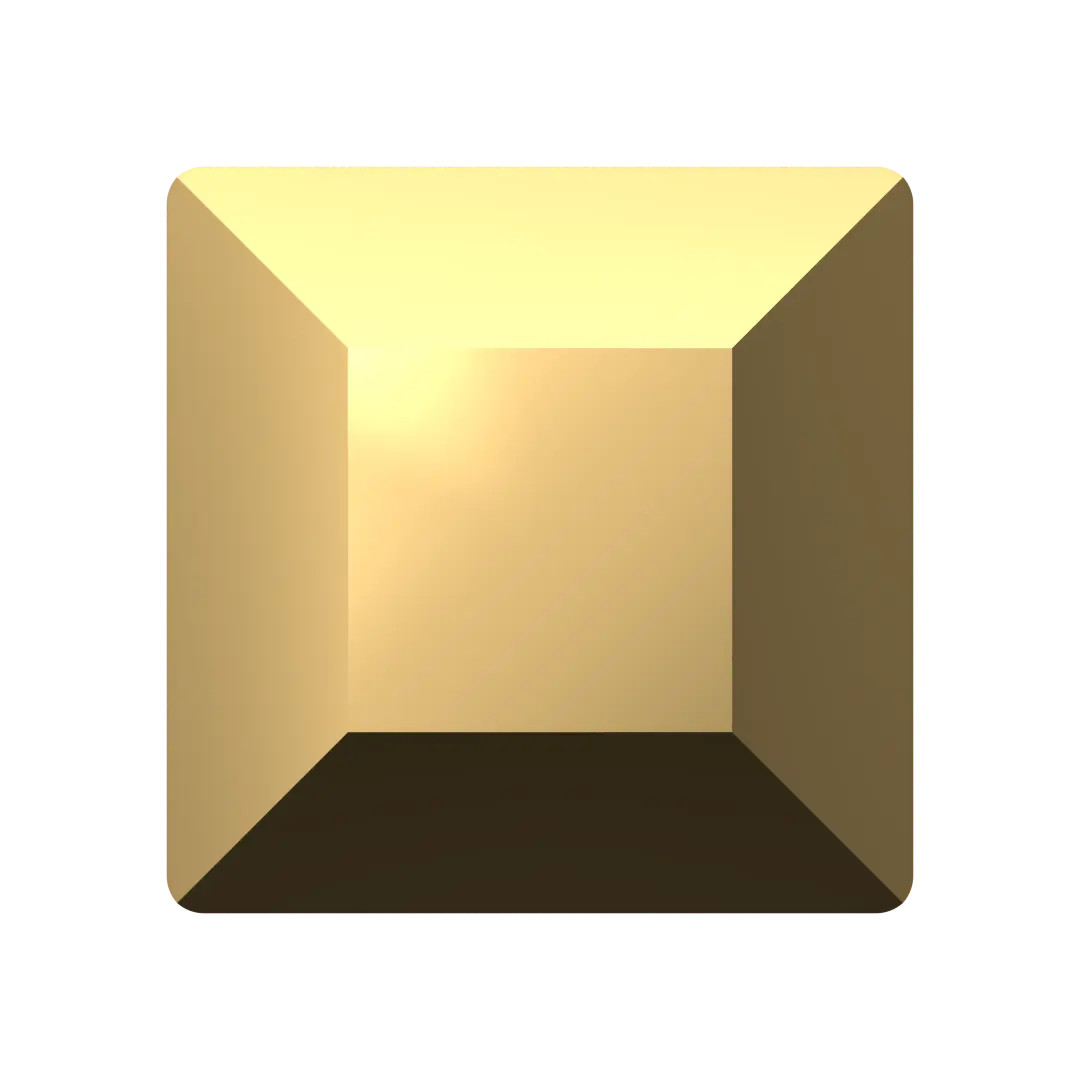 Serinity Flat Back Crystals Non Hotfix Square (2400) Crystal Aurum