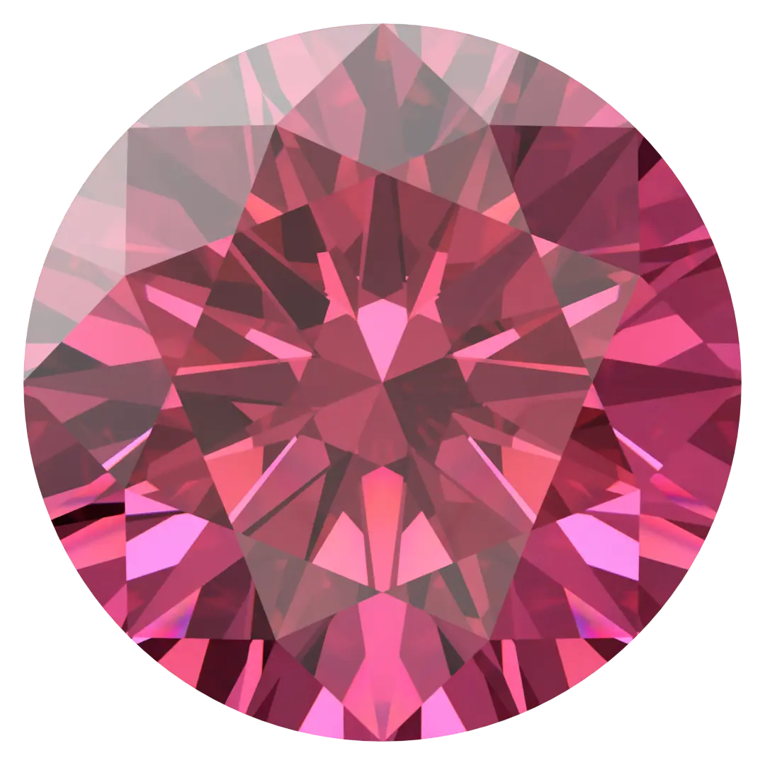Swarovski Zirconia Round Pure Brilliance Cut Red