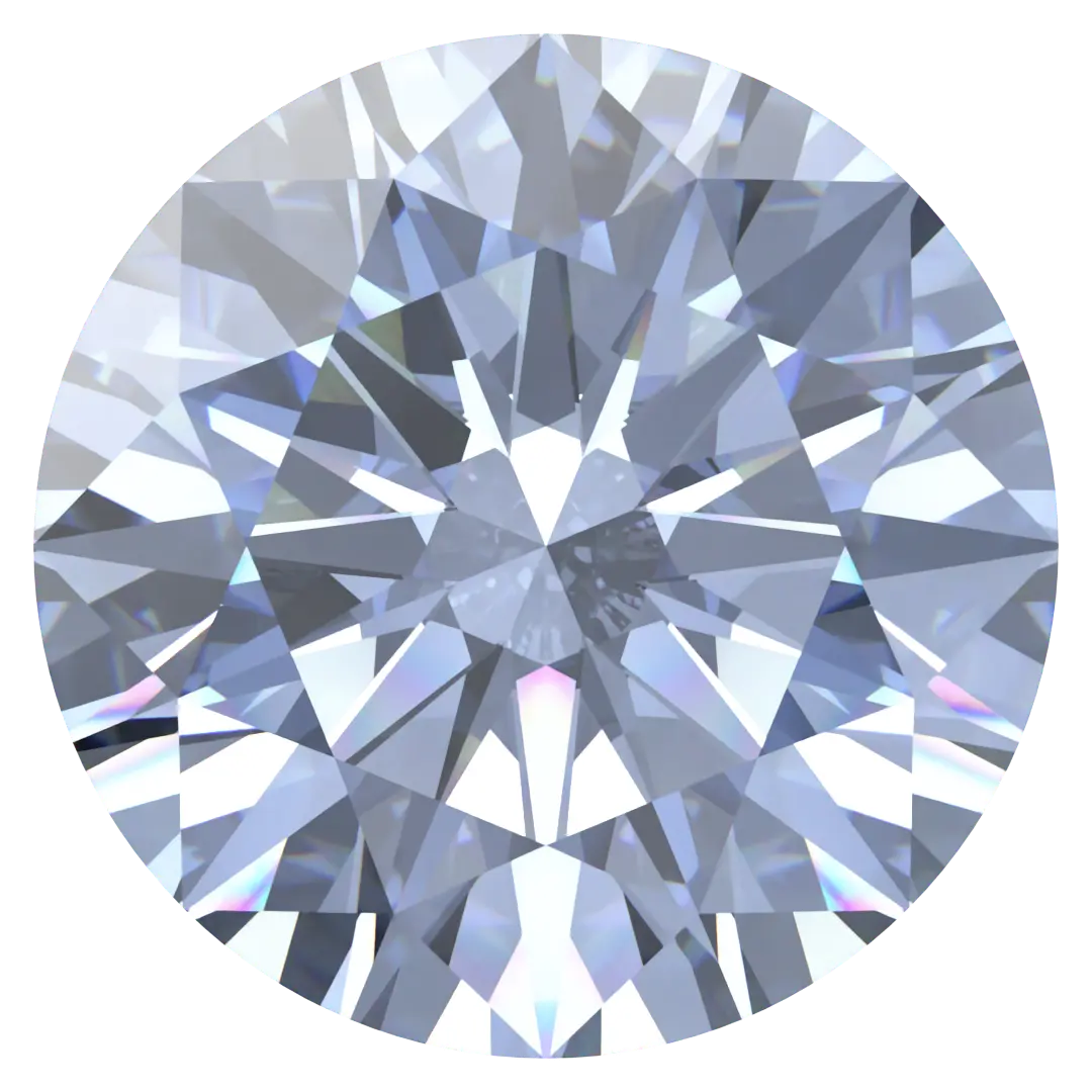 Swarovski Zirconia Round Pure Brilliance Cut Greyish Blue