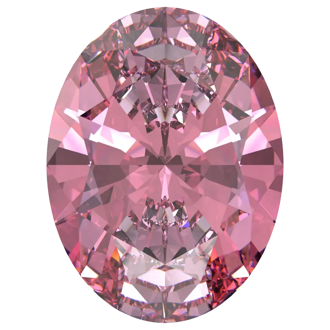 Swarovski Zirconia Oval Pure Brilliance Cut Fancy Pink
