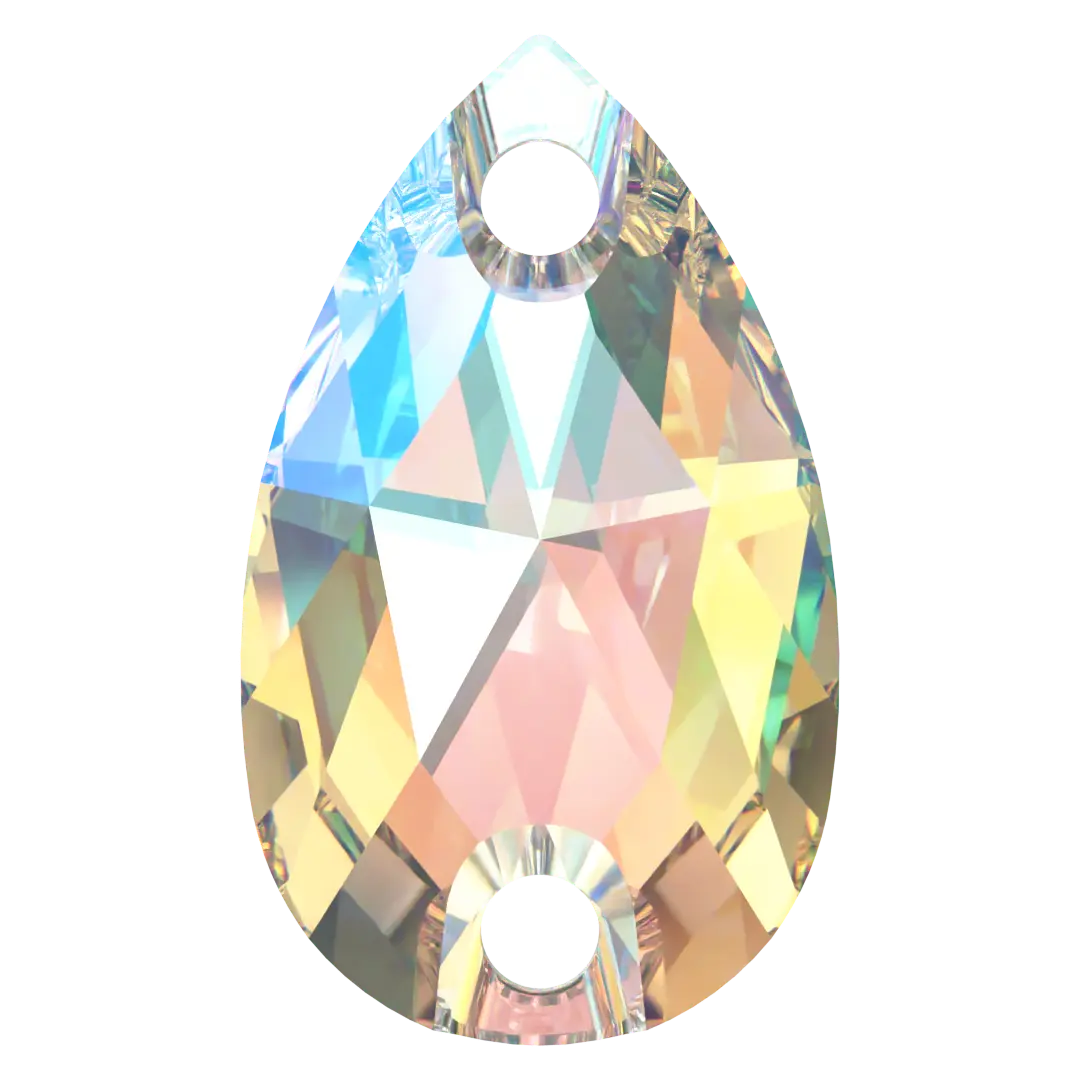 Serinity Sew On Crystals Peardrop (3230) Crystal Shimmer