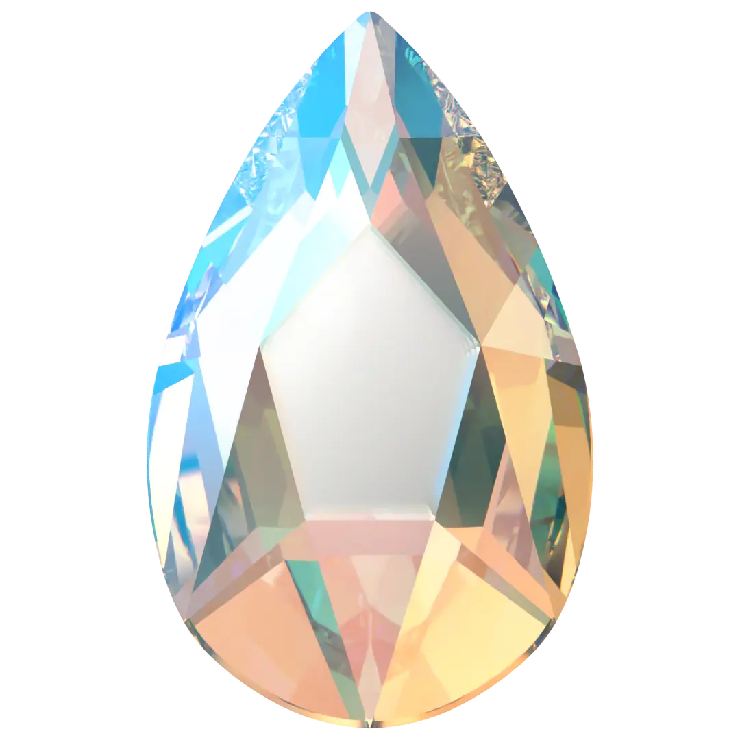 Serinity Flat Back Crystals Non Hotfix Pear (2303) Crystal Shimmer