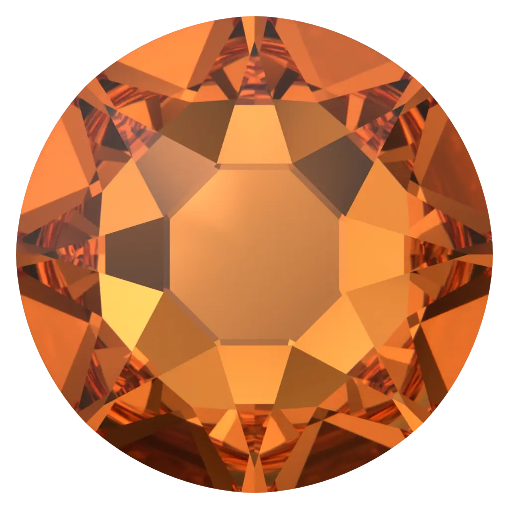 Serinity Hotfix Flat Back Crystals (2000, 2038 & 2078) Dark Orange