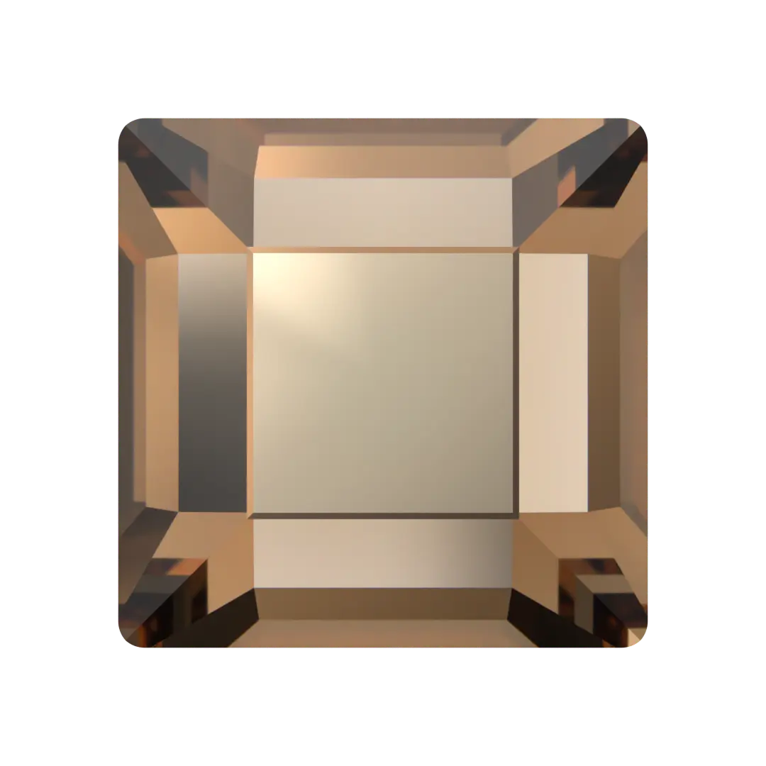 Serinity Flat Back Crystals Non Hotfix Square (2400) Light Smoked Topaz