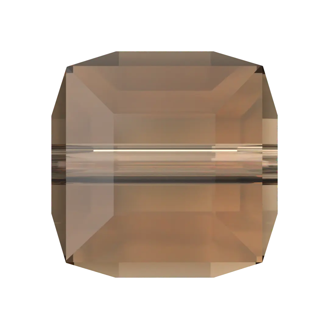 Serinity Crystal Beads Cube (5601) Light Smoked Topaz