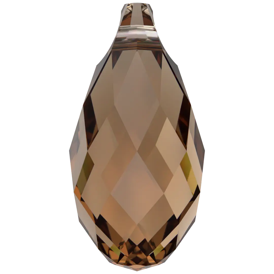 Serinity Pendants Briolette (6010) Light Smoked Topaz