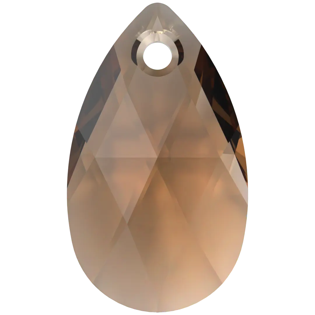 Serinity Pendants Peardrop (6106) Light Smoked Topaz