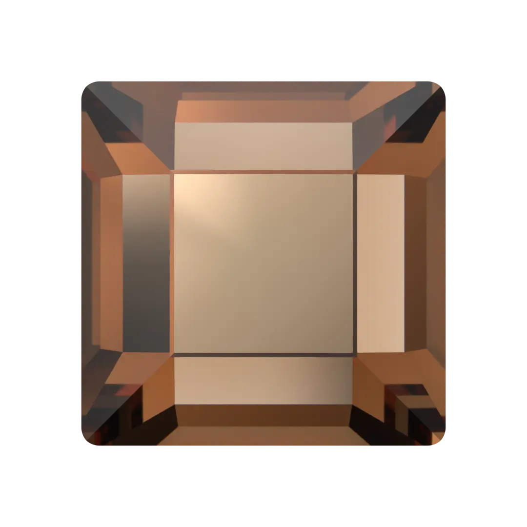 Serinity Flat Back Crystals Non Hotfix Square (2400) Smoked Topaz