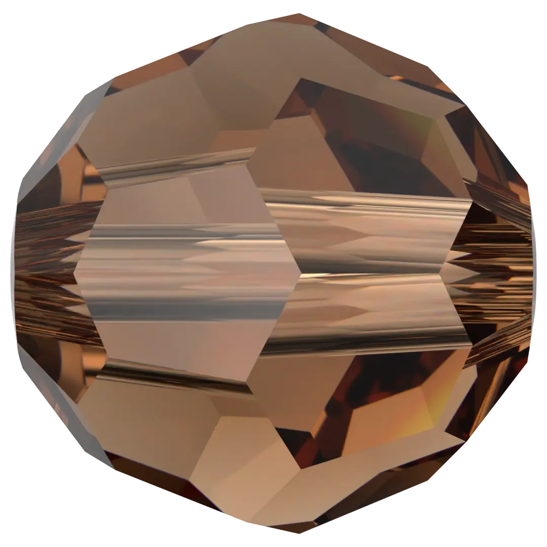 Serinity Crystal Beads Round (5000) Smoked Topaz