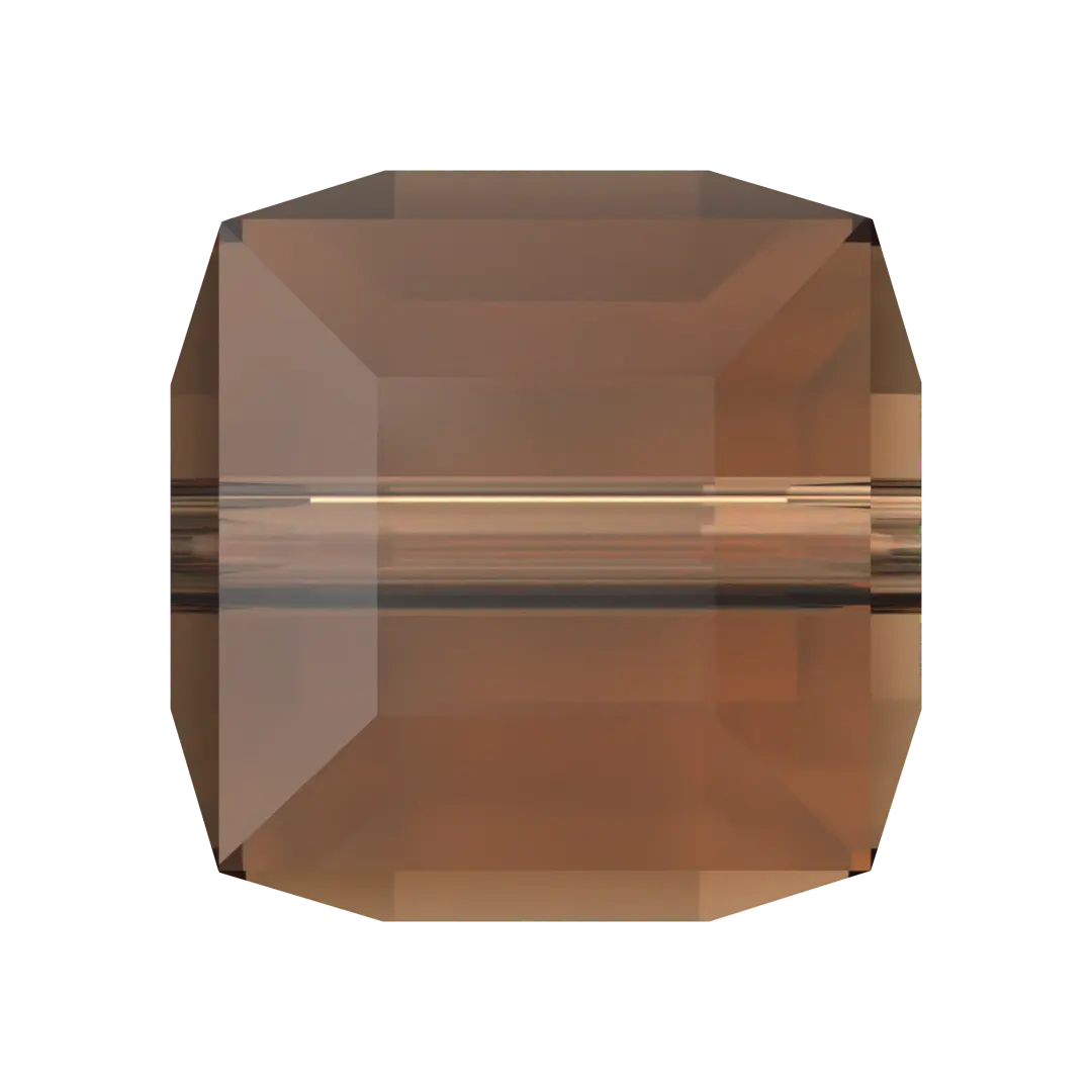 Serinity Crystal Beads Cube (5601) Smoked Topaz