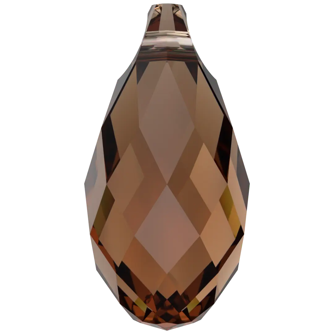 Serinity Pendants Briolette (6010) Smoked Topaz