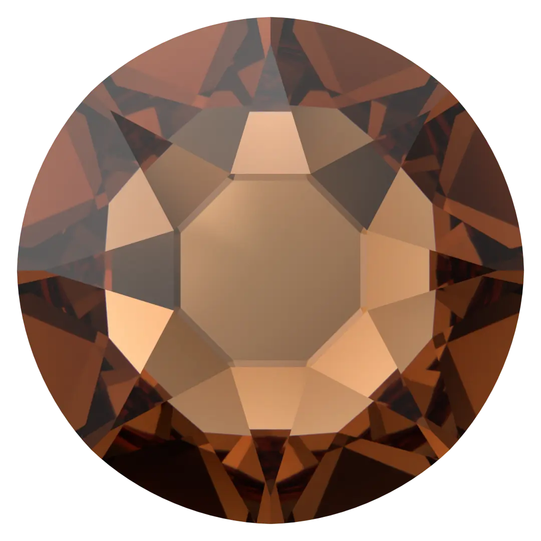 Serinity Hotfix Flat Back Crystals (2000, 2038 & 2078) Smoked Topaz