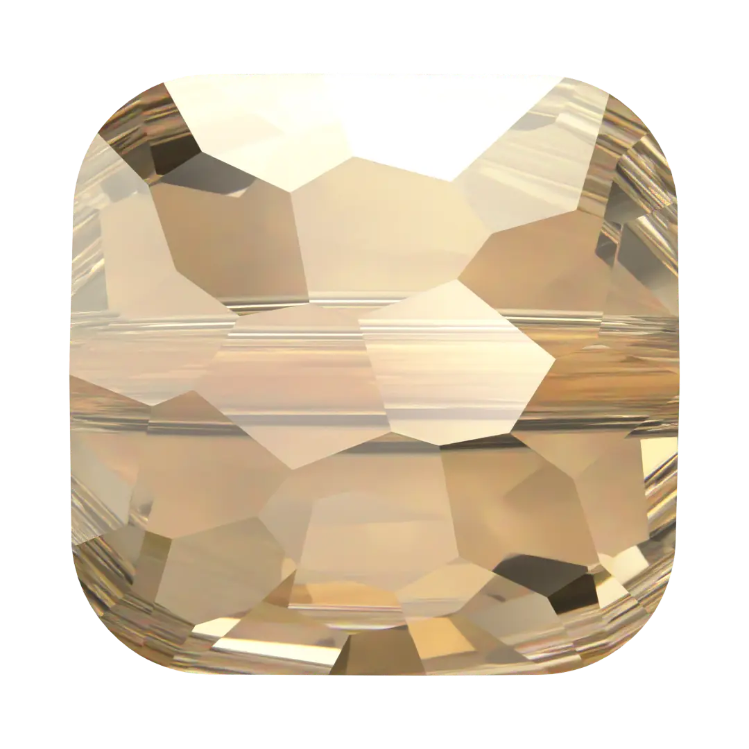 Serinity Crystal Beads Fantasy Square (5035) Crystal Golden Shadow