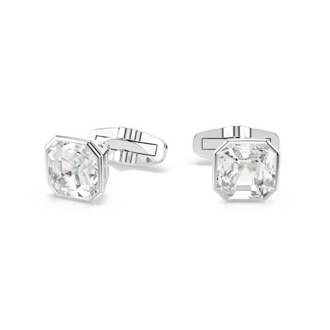 Swarovski Millenia Cufflinks Octagon Cut White Rhodium Plated