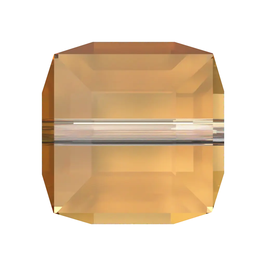 Serinity Crystal Beads Cube (5601) Dark Orange