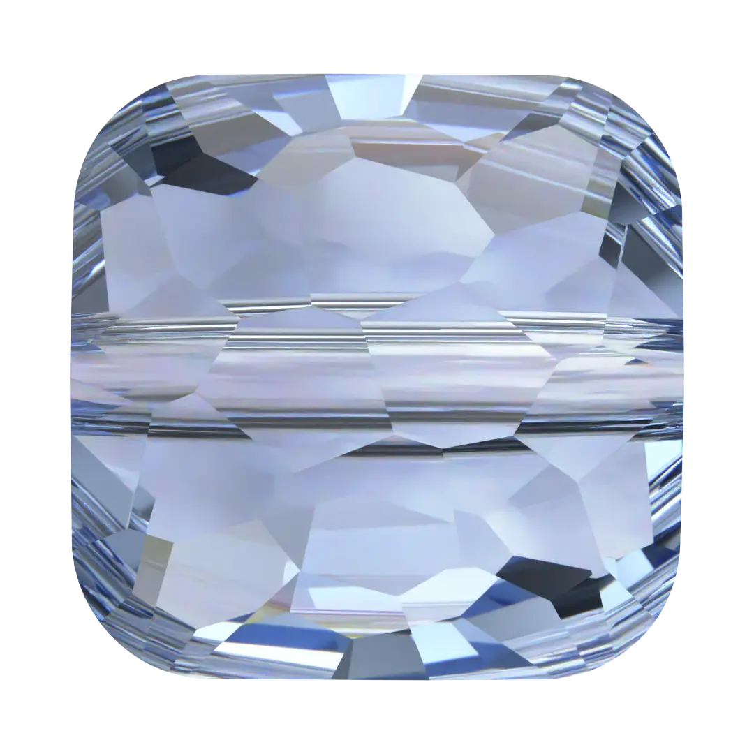 Serinity Crystal Beads Fantasy Square (5035) Light Sapphire