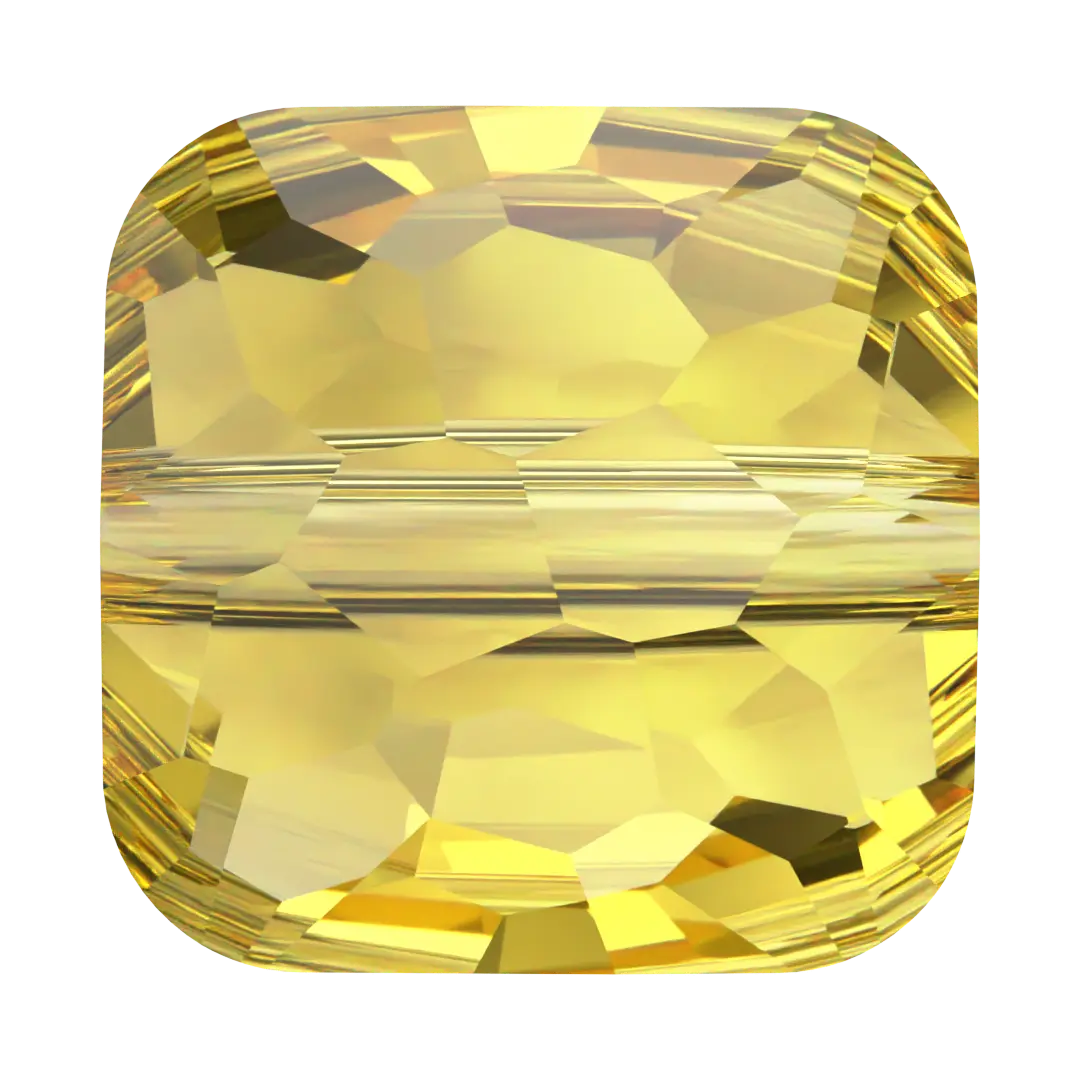 Serinity Crystal Beads Fantasy Square (5035) Light Topaz
