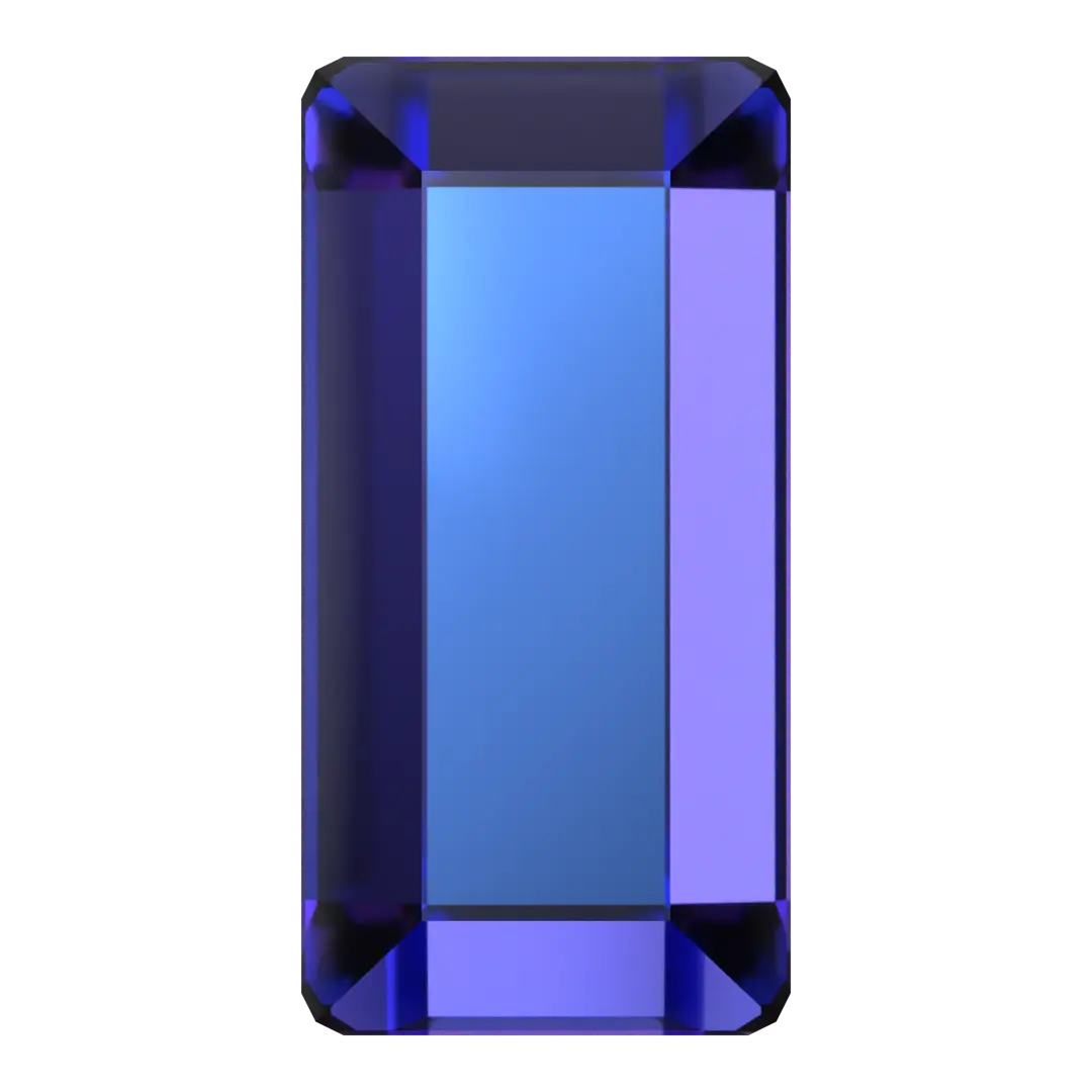 Serinity Flat Back Crystals Non Hotfix Baguette (2510) Crystal Heliotrope