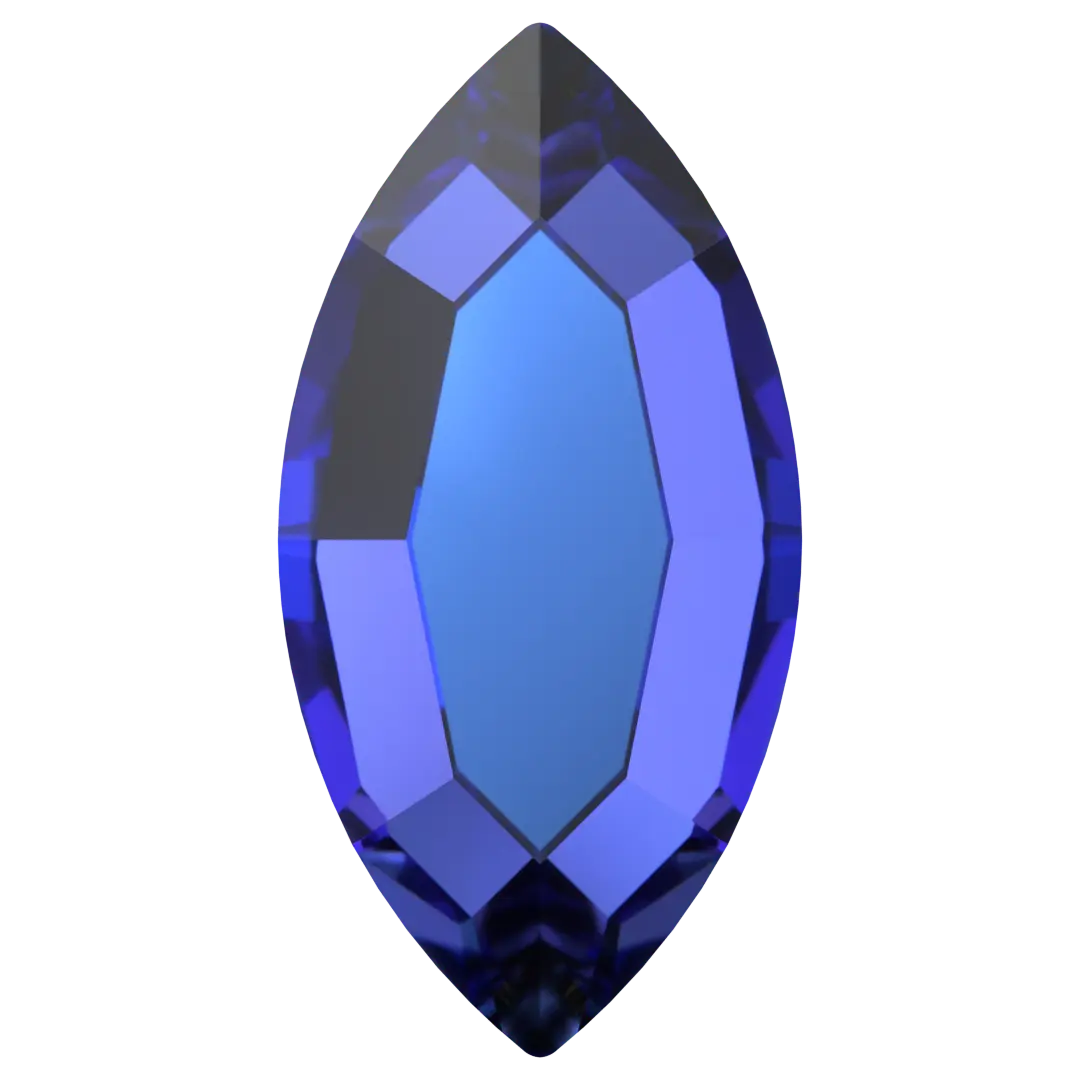 Serinity Flat Back Crystals Non Hotfix Navette (2200) Crystal Heliotrope