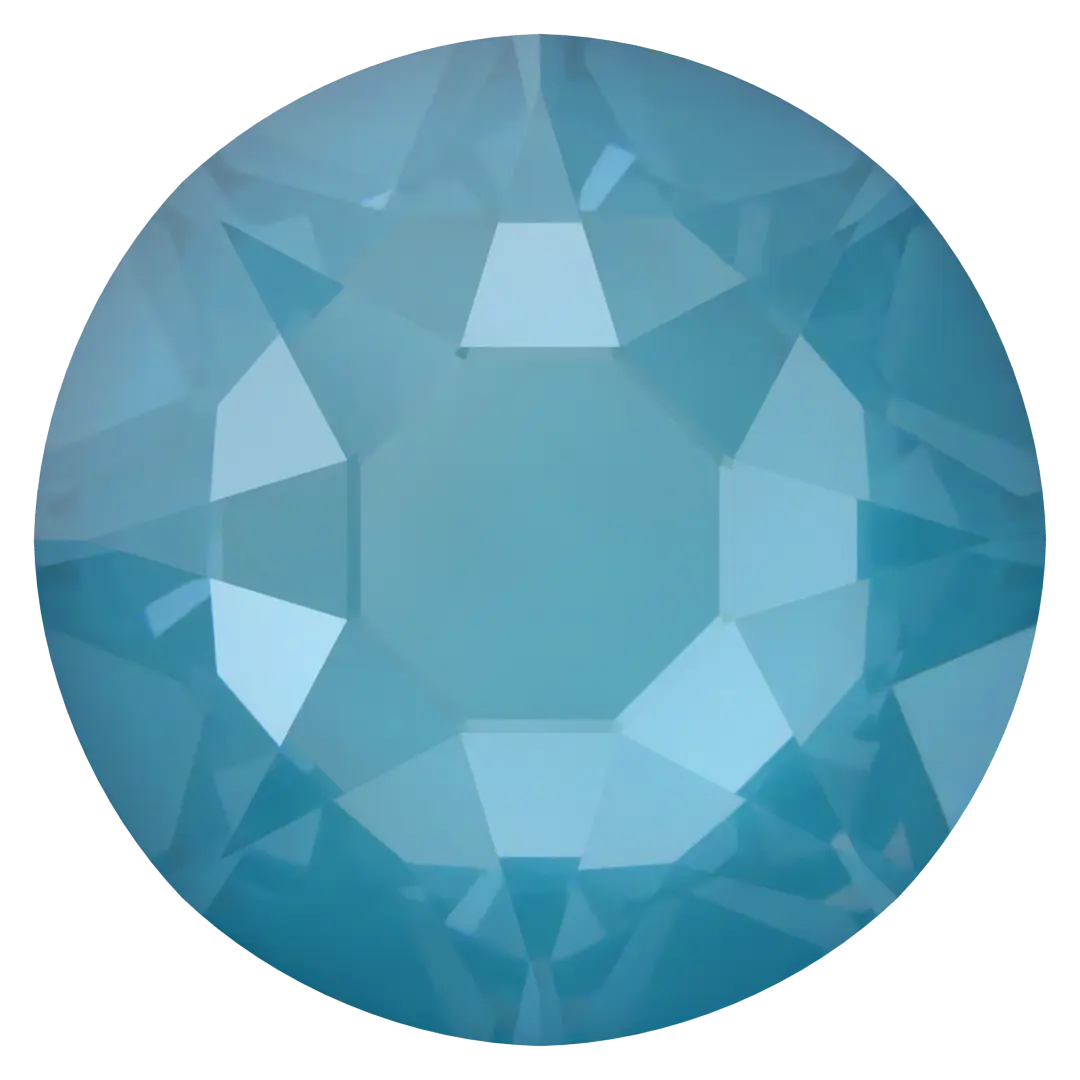 Serinity Hotfix Flat Back Crystals (2000, 2038 & 2078) Crystal Teal Ignite
