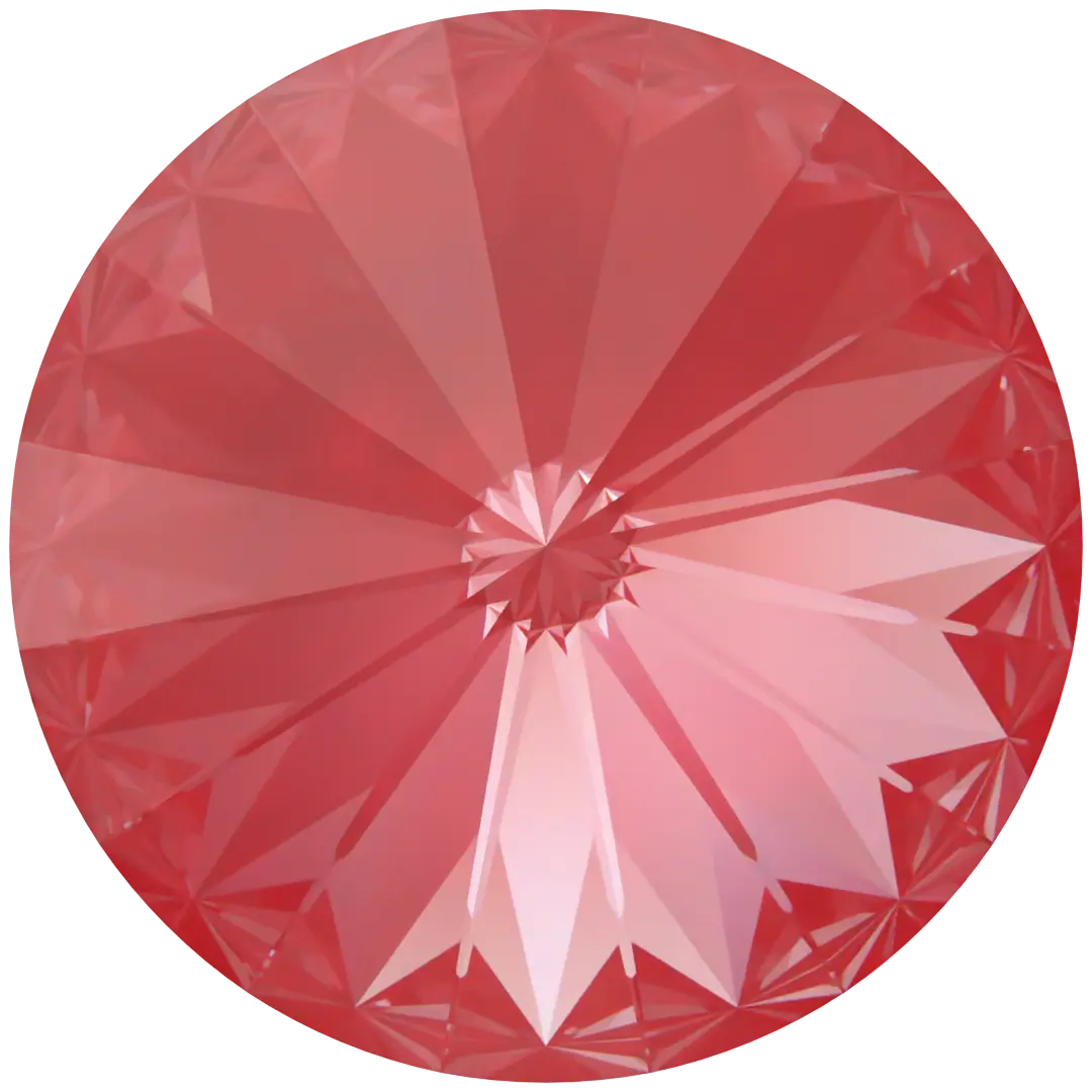Serinity Chatons Round Stones Rivoli (1122) Crystal Poppy Red Ignite UNFOILED