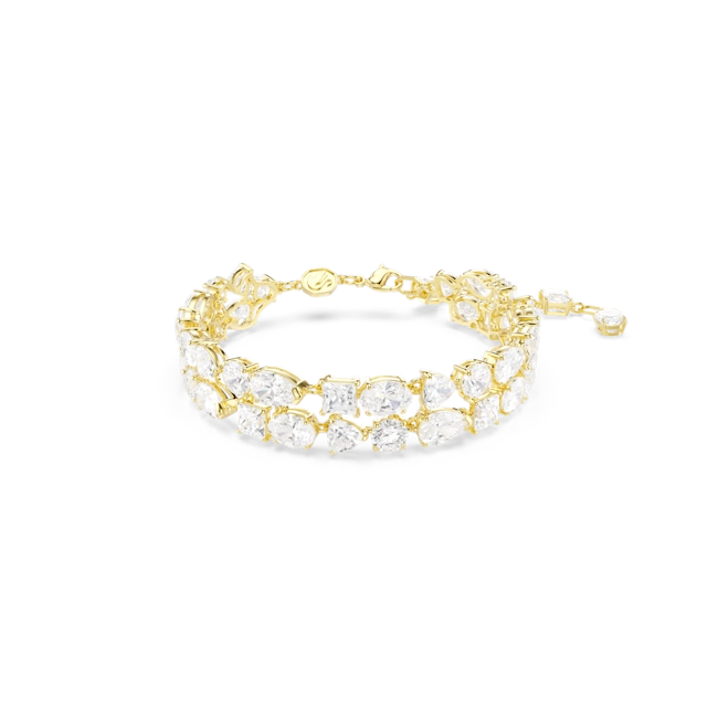 Swarovski Mesmera Bracelet Mixed Cuts White Gold-Tone Plated