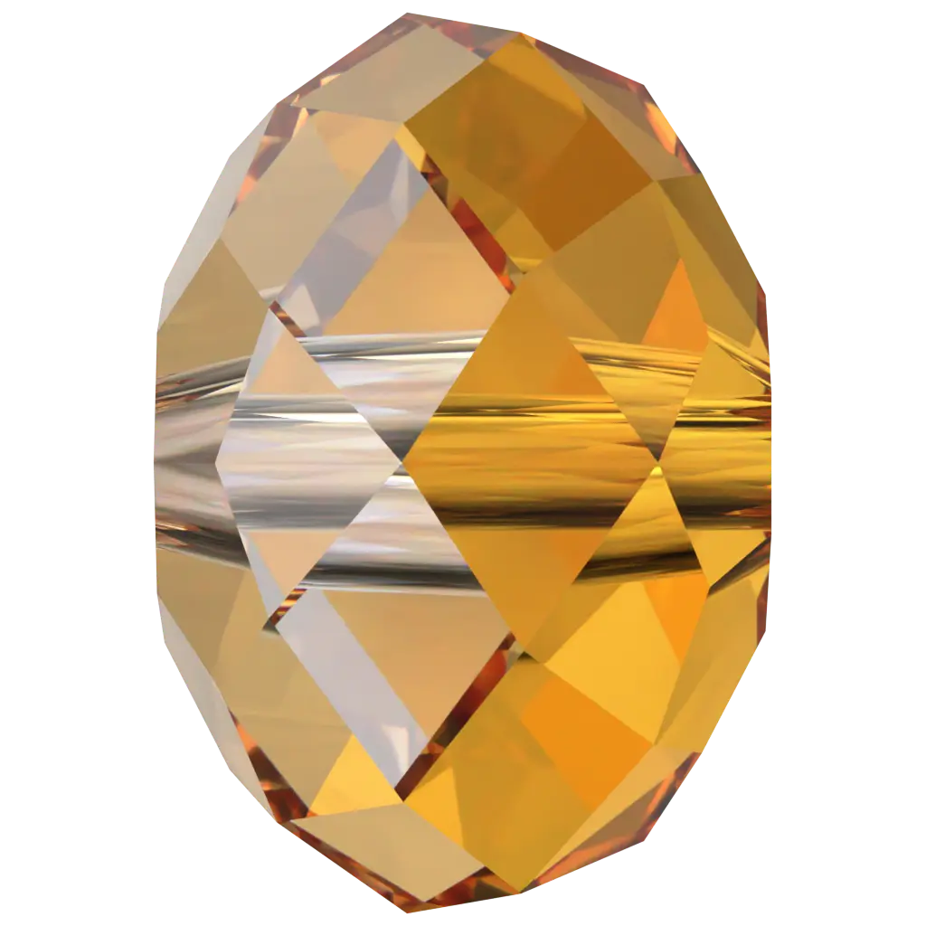 Serinity Crystal Beads Briolette (5040) Dark Orange