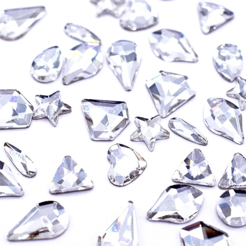 Estella Flat Back Crystals Non Hotfix Mix Shapes Crystal - Bluestreak Crystals