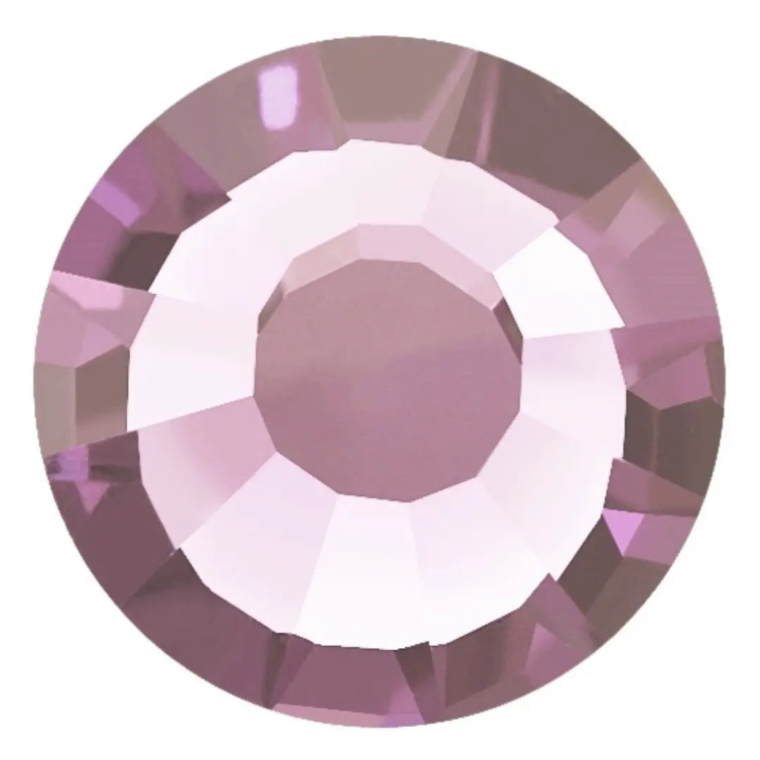 Estella Hotfix Flat Back Crystals Light Amethyst - Bluestreak Crystals