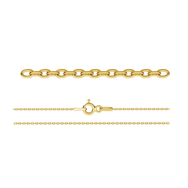Gold Plated (24k) Sterling Silver Trace Chain - Bluestreak Crystals