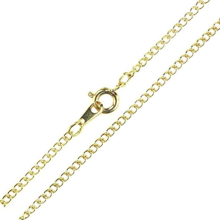Gold Plated Curb Chains - Bluestreak Crystals