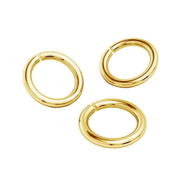 Gold Plated Open Round Jump Rings - Bluestreak Crystals