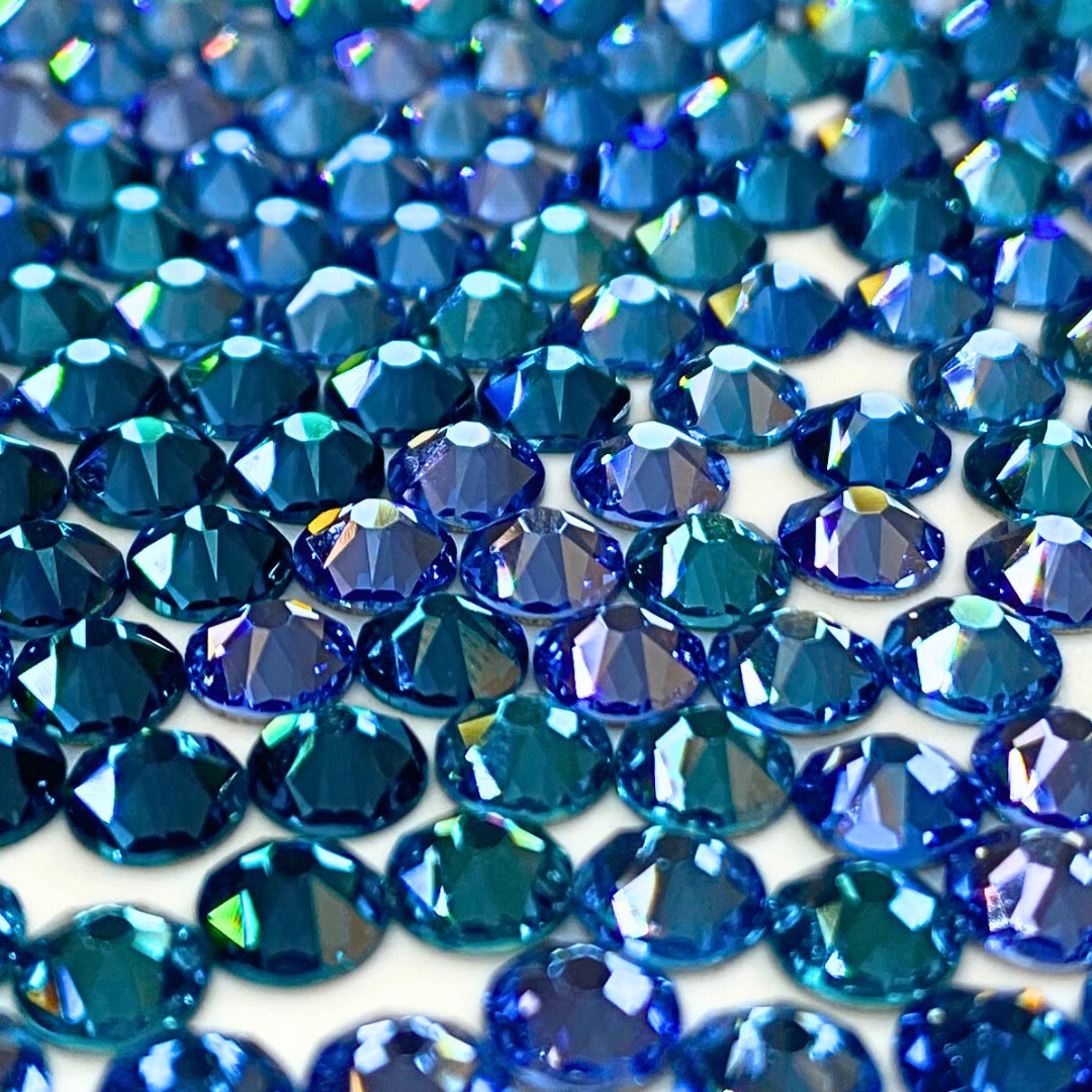 Serinity Flat Back Crystals Non Hotfix Light Blue Collection