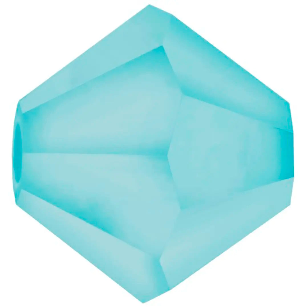 Preciosa Beads Bicone Aqua Bohemica Matte - Bluestreak Crystals