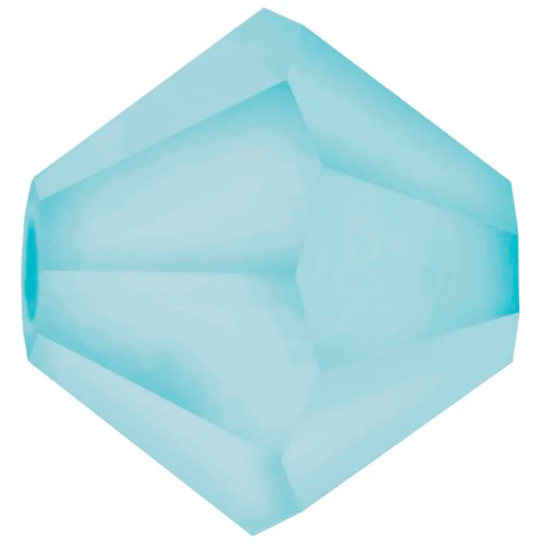 Preciosa Beads Bicone Aquamarine Matte - Bluestreak Crystals