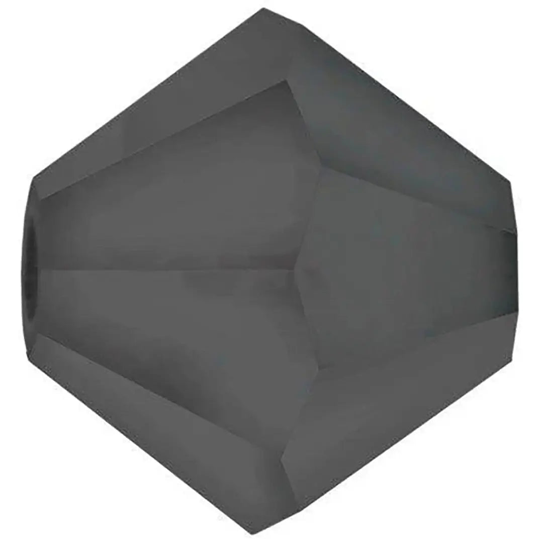 Preciosa Beads Bicone Black Diamond Matte - Bluestreak Crystals