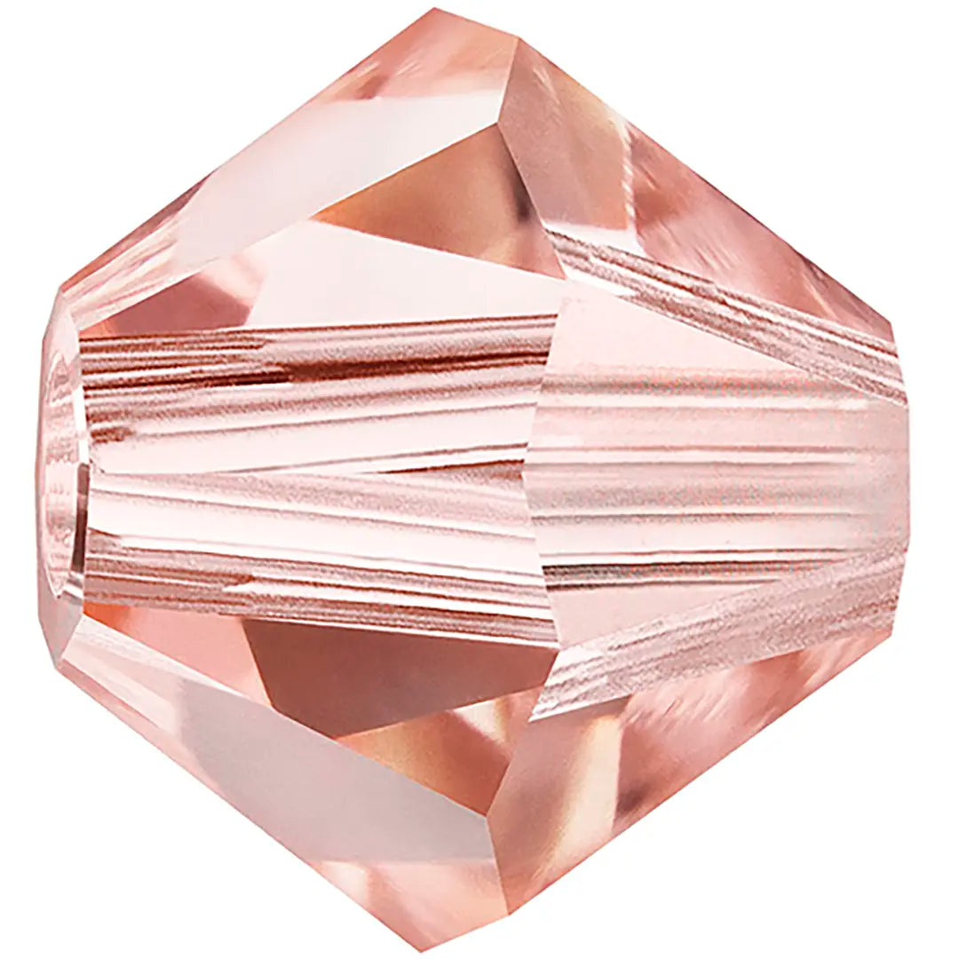 Preciosa Beads Bicone Rose Peach - Bluestreak Crystals