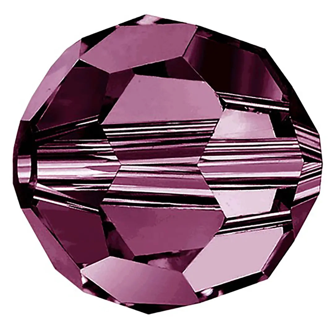 Preciosa Beads Round Amethyst - Bluestreak Crystals