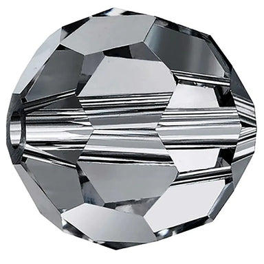 Preciosa Beads Round Black Diamond - Bluestreak Crystals