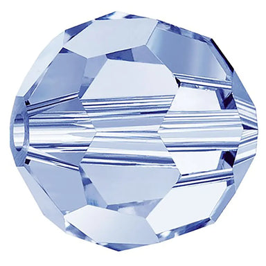 Preciosa Beads Round Light Sapphire - Bluestreak Crystals