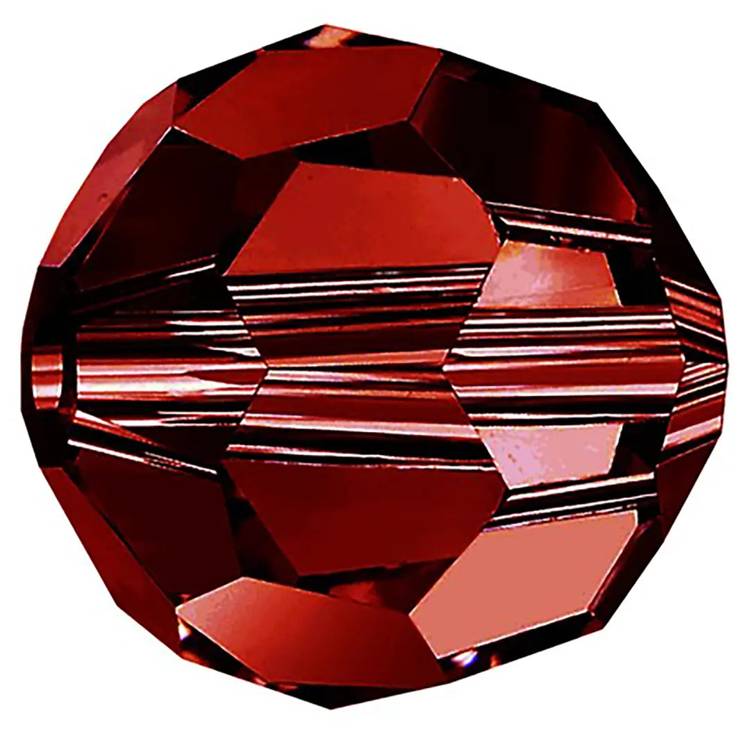 Preciosa Beads Round Siam - Bluestreak Crystals