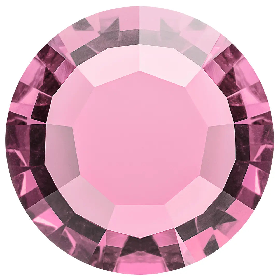 Preciosa Chatons Channel Round Stones Rose UNFOILED - Bluestreak Crystals