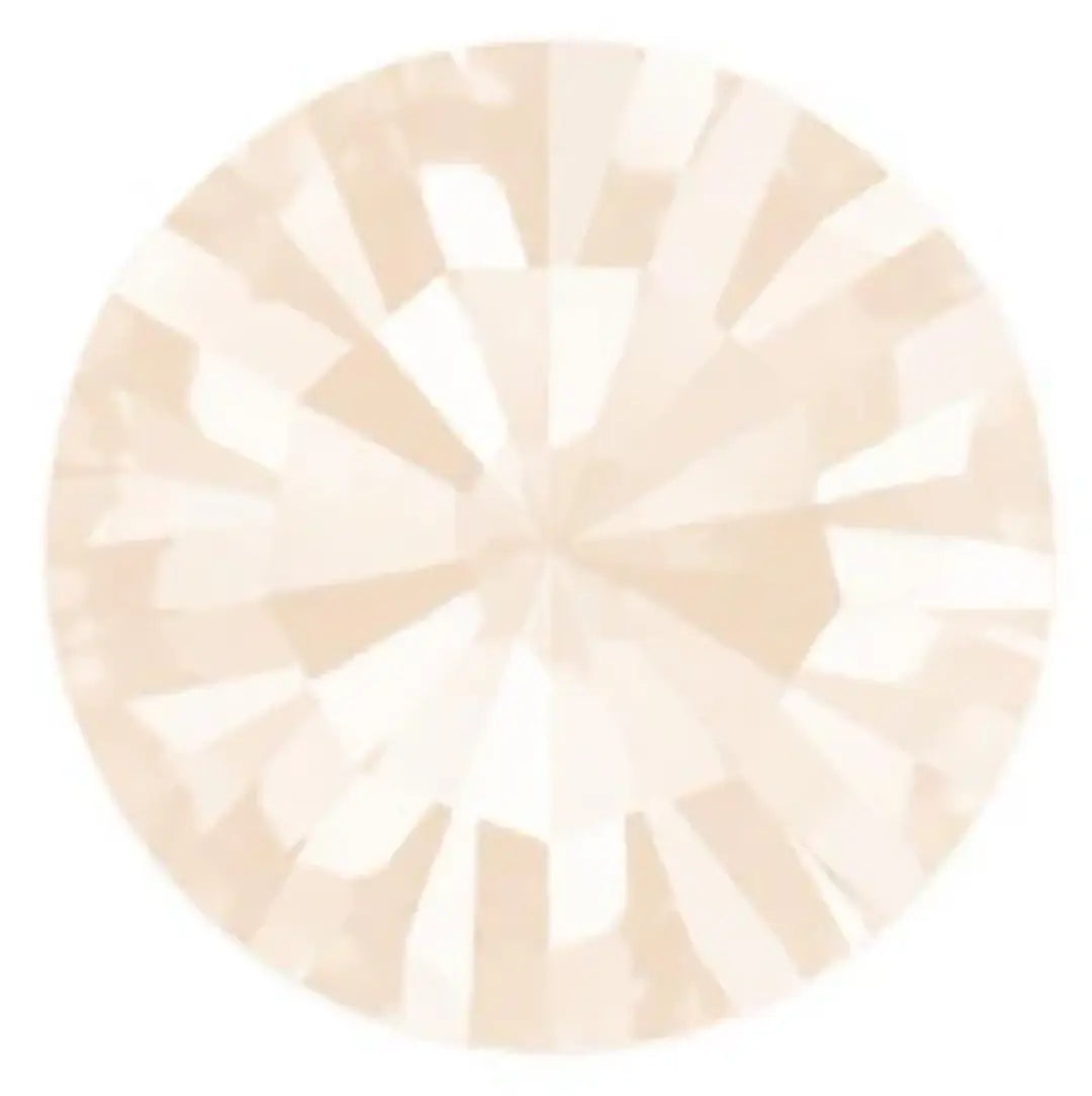 Preciosa Chatons Round Stones Gold Quartz - Bluestreak Crystals
