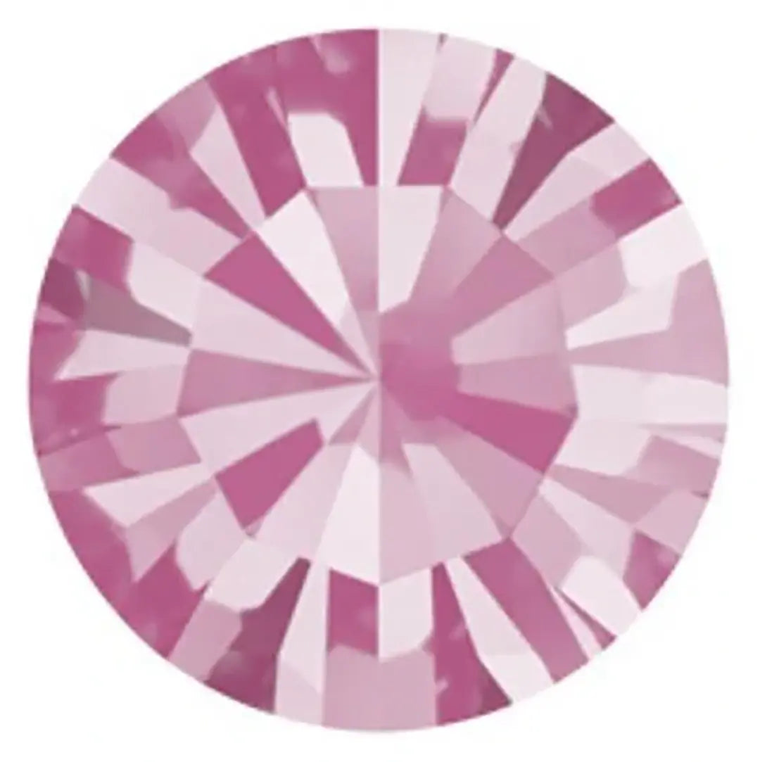Preciosa Chatons Round Stones Rose - Bluestreak Crystals