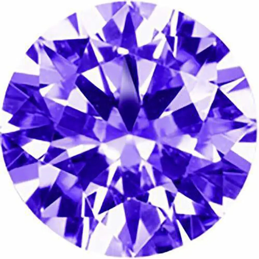 Preciosa Cubic Zirconia Alpha Round Brilliant Cut Purple - Bluestreak Crystals